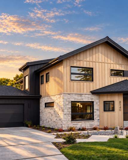 a custom home built by Roadhouse Projects and Longpre Architecture