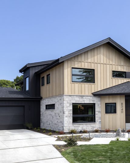 the exterior of roadhouse projects new custom build, Japavarian Haus