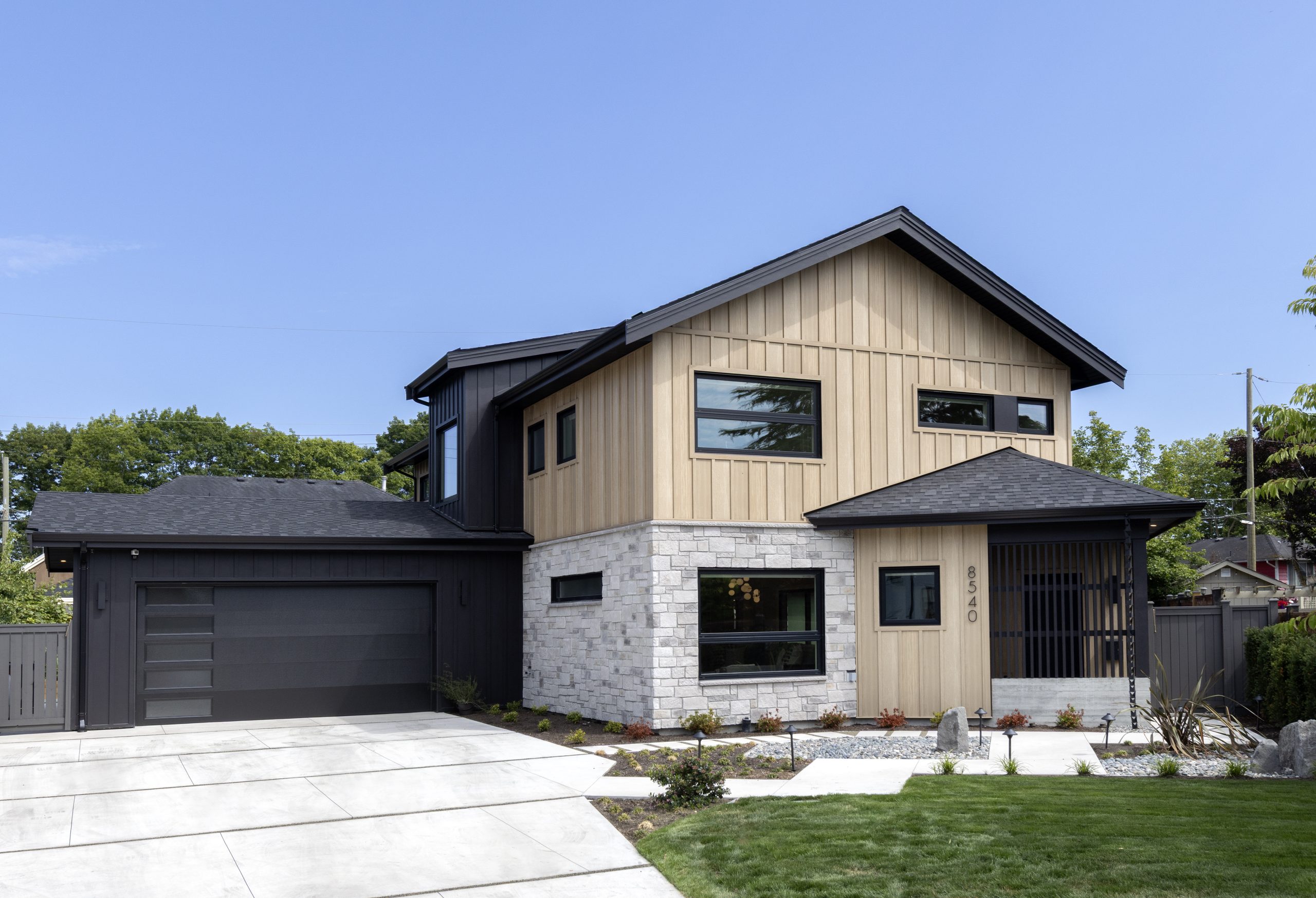 the exterior of roadhouse projects new custom build, Japavarian Haus